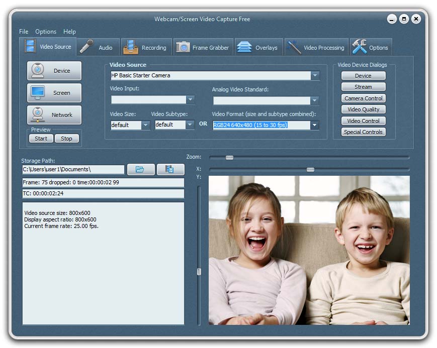 Webcam/Screen Video Capture Free screenshot Webcam/Screen Video Capture Free screenshot